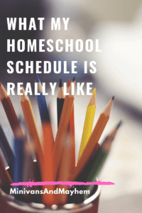 What My Homeschool Schedule Is Really Like Graphic