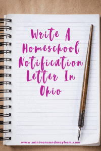 Homeschool Notification Letter
